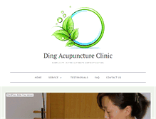 Tablet Screenshot of dingacupuncture.com